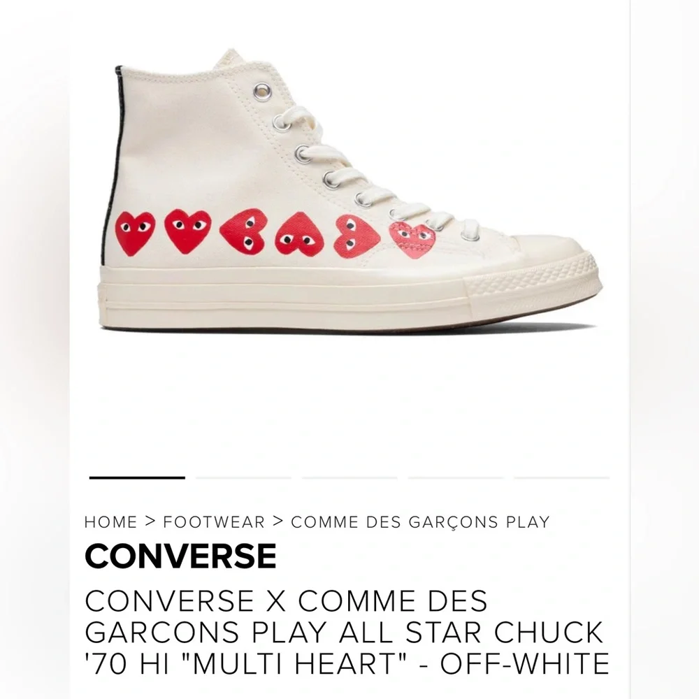 Converse Multi Hearts Comme des Garçons - Picture 6 of 7